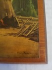 Farm House Wood Worker Vintage Country Mill Picture Laminated Wood With Hanger