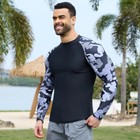 Surfing Shirts For Men T-shirts Rash Guard Upf 50  Uv Sun Protection Swim Top