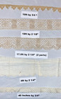 53ft Antique Crochet Lace Trim Off White Beige Wedding Doll Clothes Dressmaker