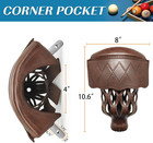 Billiard Pool Table Pockets Heavy Duty Pu Leather Billiard Pockets Set Of 6   incl