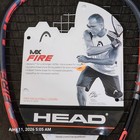Head Mx Fire Metallix Red Racquetball Racquet Grip New Sealed H Beam Frame New