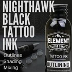 Element Tattoo Supply - Black Tattoo Ink - Outlining -