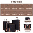 Travelhouse 6 Piece Hardshell Luggage Set Hardside Lightweight Suitcase 