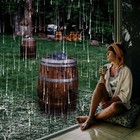 Rain Drum For Outside Garden When It Rains  6 Inch Chakra Drum For Rain Outdo