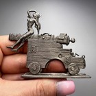 Vintage German Pewter Figurines Miniatures Set 4 Vogel Rein Zinn Folk Life 1980s