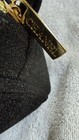 Chanel Beaute Black Glitter Makeup Bag Vip Gift Cosmetic Pouch Gold Logo