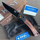 New -benchmade15085 Mini crooked River-custom Black Cpm-s30v-wood folding Knife