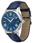 Limited Ed  Montblanc Star Legacy Automatic Blue Leather Date Mens Watch 130956