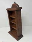 Vintage Small Shelf Rack Trinket Wooden Chunky Wall Mounted