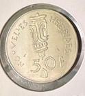 1972 a  New Hebrides vanuatu  50 Francs Uncirculated Coin-km 7-mintage 200 000