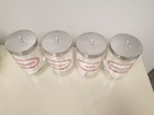 4 Vintage Ware Medical Dr Office Supply Glass Apothecary Jar Canisters W Lids