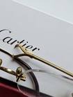 Vintage Cartier Gold Limited Edition C Decor Frames 439 2000 90s Rare Eyeglasses