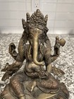 Hindu Deity Ganesha Napalese Brass Lord Ganesh Elephant God Rare Figurine Statue