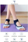 Yoga Pilates Toeless Socks With Grips  non Slip Half Toe For Barre Ballet Dance