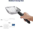 Cat Litter Scoop  Aluminum Alloy Sifter  Kitty Metal Scooper  Deep Shovel With D