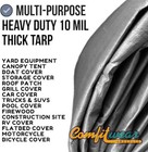 Comfitwear Super Heavy Duty Tarp Cover Reinforce Multi-purpose Tarp Cover