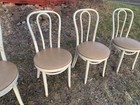 4 Antique Vintage Mid Century Bentwood Brody Bistro Cafe Wood Chairs Thonet