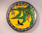 Rare Large Japanese Meiji Cloisonn   Plate Circa 1900 Asian Art Antique Japan