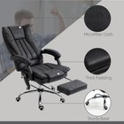 Heated Executive Massage Office Chair-adjustable Footrest   Lumbar Support