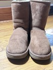 Ugg Classic Short Ii Chestnut Suede Sheepskin Boots Women s Size 9
