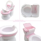 Pink Toddler Potty Training Toilet W  Flushing Sound Handle Baby Chair Seat
