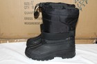 Brand New Boys Snow Boots Winter Black Size 11-1  3-8