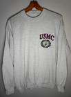 Vintage Us Marine Corps Usmc Sweatshirt Mens Medium Grey 80s 90s