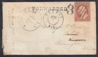 Forwarded 3 - Fancy Cancel On Ct To Wisc Then Fwd To Ill Cover W Us  26 - Rare  