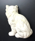 Beautiful Vintage Lefton White Cat Figure W Blue Eyes
