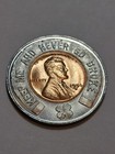 Encased 1954-d Lincoln Wheat Penny Cent - Good Luck A b c  Television 