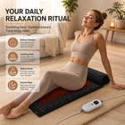 Heated Acupressure Mat   Pillow Stress Relief Massage Therapy Pad