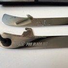 Ccm Jrz Pro Black Dlc Black Steel Ice Hockey Skate Runner Blades Set Nj-0026-j
