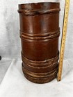 Antique Barrel Tall 20 In  Twig Wrapped withies  Hand Made Original 18th 19th C