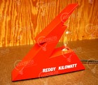 Reddy Kilowatt Aluminum Metal Table Lamp Art Lineman And Electrician s Gift
