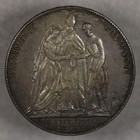 1854 Austria Silver 1 Gulden Francis Joseph I Wedding