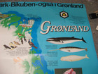 Large Map Of Greenland - Gr  neland - 101 X 69cm - 70s 80s - Vgc