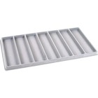 5 Gray 7 Compartment Bracelet Display Tray Inserts