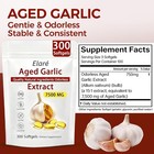 1 Pack Elare Aged Garlic Extract  300 Softgels  7500mg Odorless   Heart   Immune