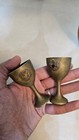  vintage Solid Brass Pieces     Set Of 2 Antique Copper-alloy Collectibles 