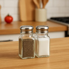 Glass Salt And Pepper Shaker 2 Shaker Set  Usa Seller Restaurant Quality 
