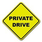 Private Drive 8  Diamond Yellow Aluminum Sign Caution Road Sign Plaque