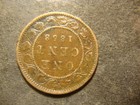 1858 Vf Bold Canada Large Cent Coin Better Date Sea
