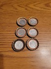 1950s Blatz Beer 6 Cork Crowns Bottle Caps Virginia Ohio North Carolina Michigan
