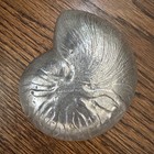 Wilton Armetale Nautilus Silver Metal Trinket Candy Dish Usa