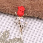 2pcs Rhinestone Rose Inlaid Brooch Can Enhance Suitable For Parties Daily Wear