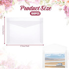 100 Pcs Glassine Envelopes 7    5 Inch Translucent Envelope For Stamps  Clear