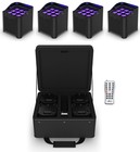 Chauvet Freedom Par H9 Ip X4  4  Wireless Dmx Battery Wash Lights rfc-xl Remote