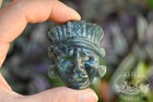 Mayan Burial Mask Maya Face Jadeite Jade Necklace Pendant