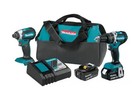 Makita 18v Lxt Brushless Cordless Hammer Drill   Impact Driver   2 4ah Batteries