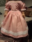 18  Doll Dress  Pink Striped  Fits American Girl And One Generation